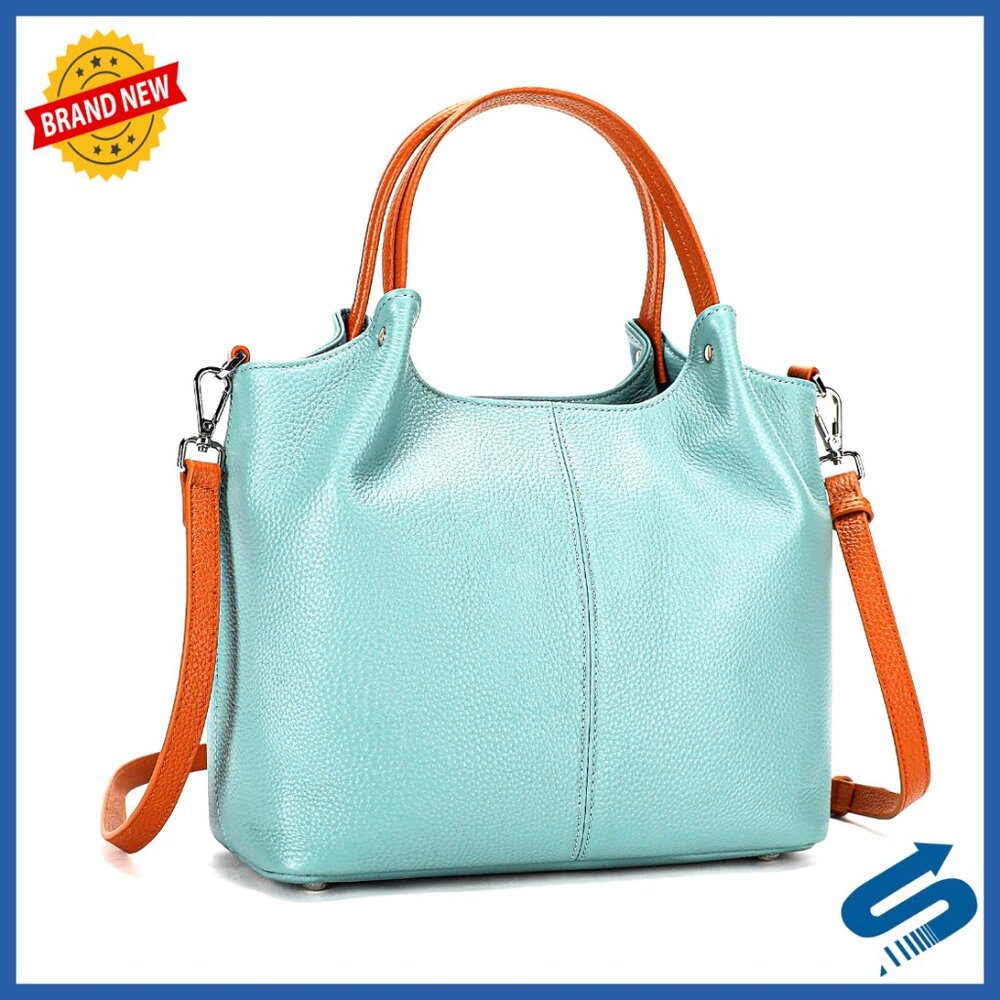 Genuine Leather Tote Bag Adjustable Crossbody Shoulder Satchel Hobo